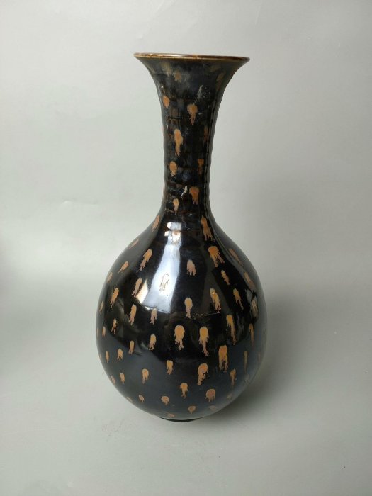 宋代定窯鐵銹斑竹節瓶高度29.5CM，直徑13.2CM包老到代免運| Yahoo拍賣