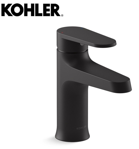 【 麗室衛浴】美國KOHLER BEAM 單槍面盆龍頭 K-26040T-4-BL霧黑
