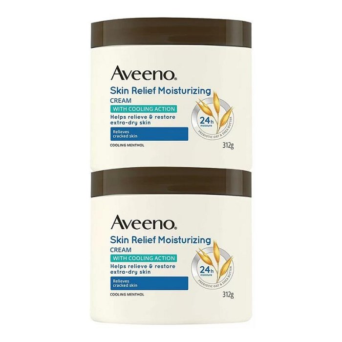 【混種派對 Hybrid party】Aveeno 燕麥高效舒緩潤膚霜 312公克 Ｘ 2入 艾惟諾 Costco 好市多 燕麥 保濕 乳液 乳霜 身體乳