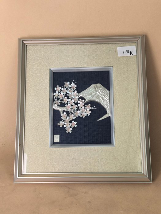 嚴選日本純銀創作畫作，典藏版山櫻花主題掛畫，雅致玄關裝飾推薦山櫻花