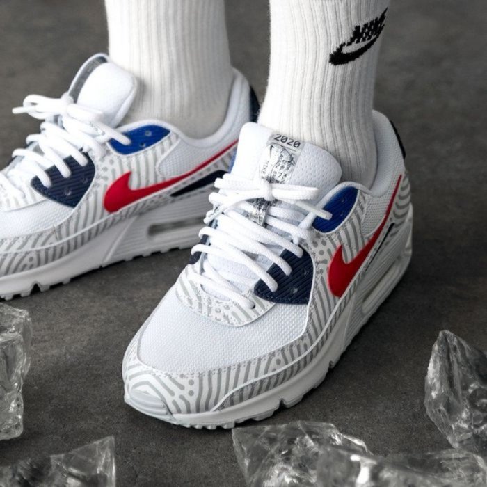 nike air max 90 白藍紅的價格推薦- 2025年9月| 比價比個夠BigGo