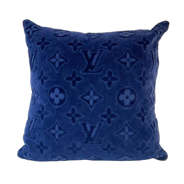 二手名牌BRAND OFF】LOUIS VUITTON LV 路易威登藍色原花棉布LVacation