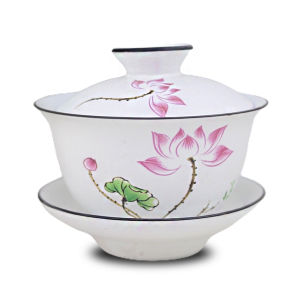 堯峰陶瓷】萬壽無疆系列紅黃金龍茶碗/荷花茶碗單入|茶碗| 擺宴| 供奉
