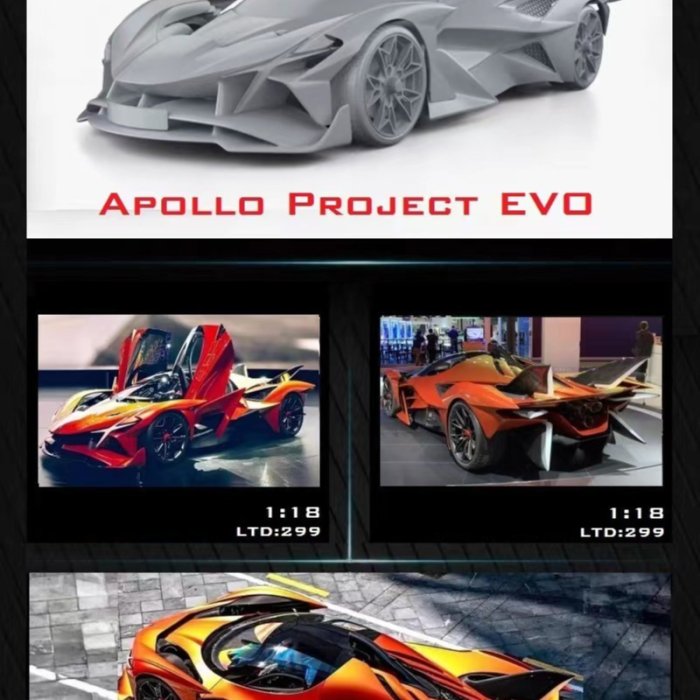 Vip Scale Models 1/18 アポロ PROJECT EVO. Apollo Project Evo [VIP] [1:18] : r/Diecast