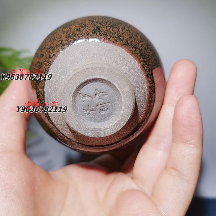 建窯建盞水墨丹青百花盞鷓鴣盞玻化好～57號【匠人】羅守華 【規格