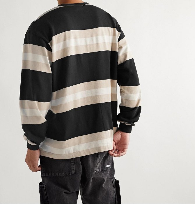 希望商店】WTAPS VATOS LS TEE. COTTON 20SS 寬版條紋長袖T恤| Yahoo拍賣