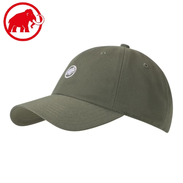 【MAMMUT 瑞士 Baseball Cap Mammut棒球帽《沼澤綠》】1191-00052/休閒/棉質/鴨舌帽