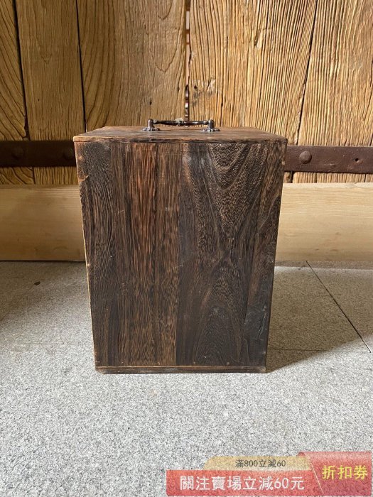 日本茶道具木箱做工講究保存較好沒有作者落款長32cm 寬23.7cm 高20cm