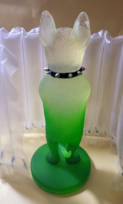 朝隈俊男犬的留守番琉璃綠色牛頭梗| Yahoo拍賣