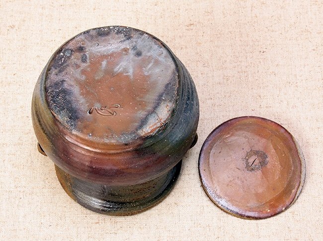備前焼　水指　本山和泉作　茶道 備前焼 水指 本山和泉作 茶道