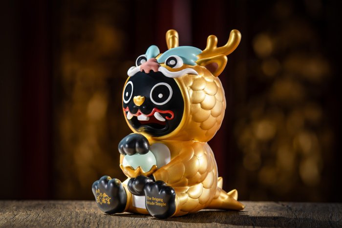 金龍罩黑虎存錢筒(紅+金) | Yahoo拍賣