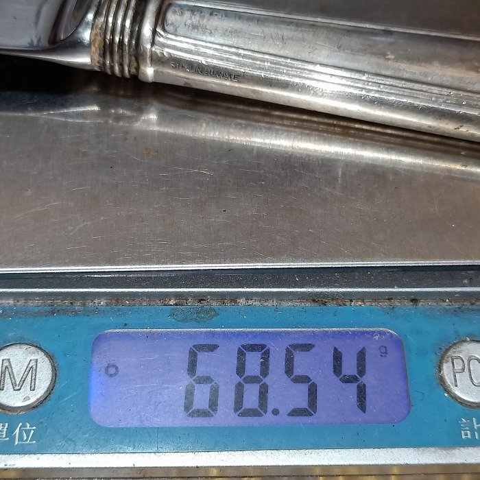 彭友的家] 一元起標A 英國925純銀製銀刀.餐刀.魚刀,20公分,重:公克