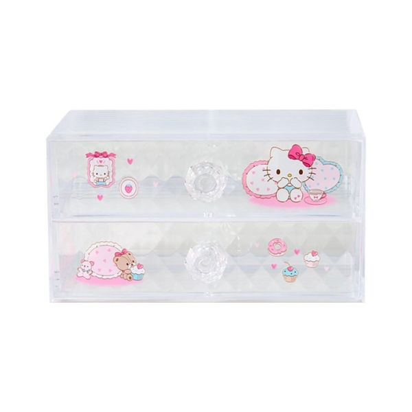 【震撼精品百貨】Hello Kitty 凱蒂貓~日本sanrio三麗鷗 KITTY桌上型抽屜置物櫃*11597