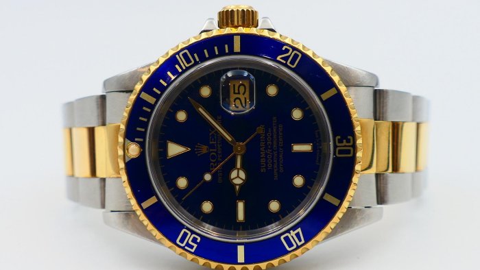 【超好價】罕見極美品T25藍面ROLEX勞力士16613盒單全16803 116613LB 116613參考