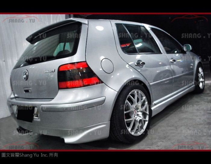 福斯 VW GOLF4 MK4 原廠後保桿 專用 後下巴 套件