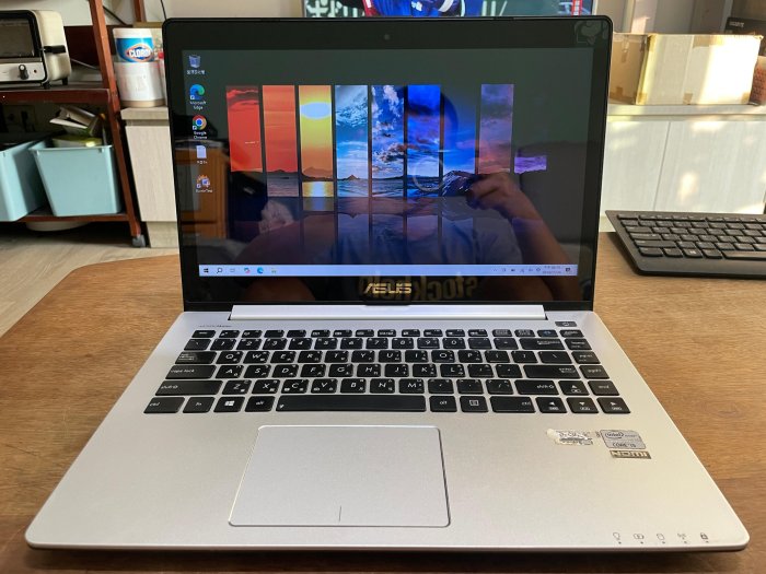 【二手筆電】Asus S400C,i5+SSD觸控筆電,可上網可視訊可蓄電,保固5天