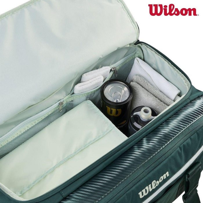 【曼森體育】Wilson BLADE V10 SMALL DUFFEL 綠色 圓筒包 可裝2支球拍 2026新款