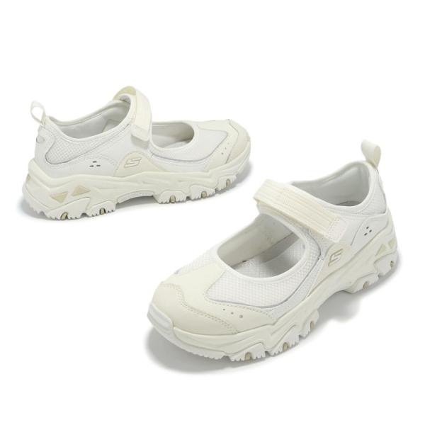SKECHERS 米白色休閒鞋 涼鞋 瑪莉珍休閒鞋 180211CRW
