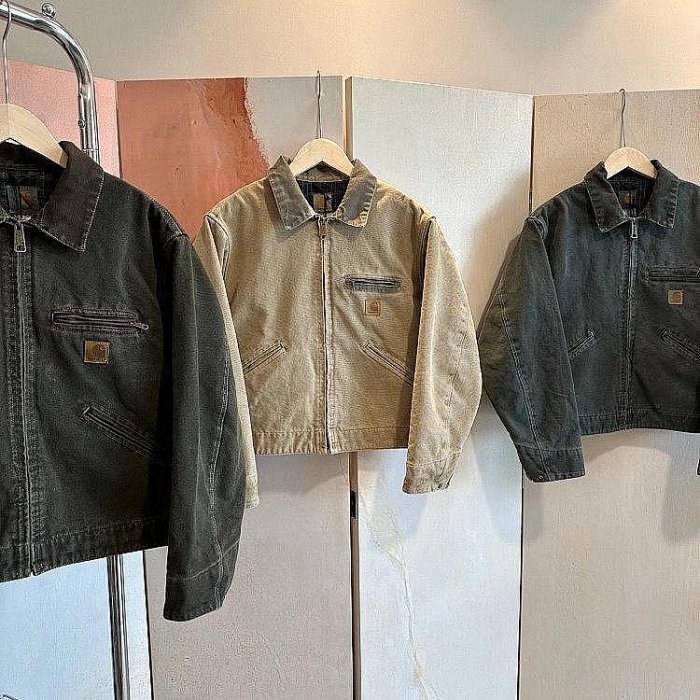 100％原廠 卡哈特 Carhartt中古款J97水洗夾克 今年火單品 定織高密帆布面料