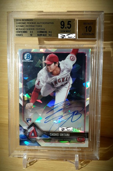 大谷翔平 2018 Topps Chrome RC PSA9 Yahoo!オークション - 大谷翔平 2018 Bowman Chrome RC