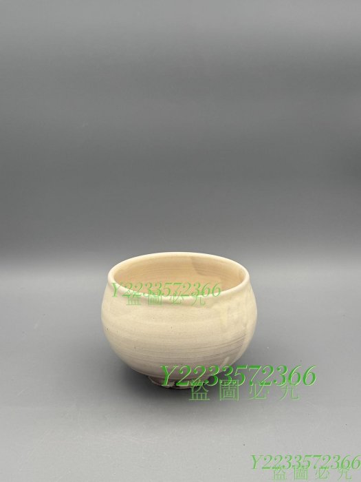 碗097 日本帶回名家岡本璋弎作白釉茶碗抹茶碗手古董舊藏老貨【尋秦記