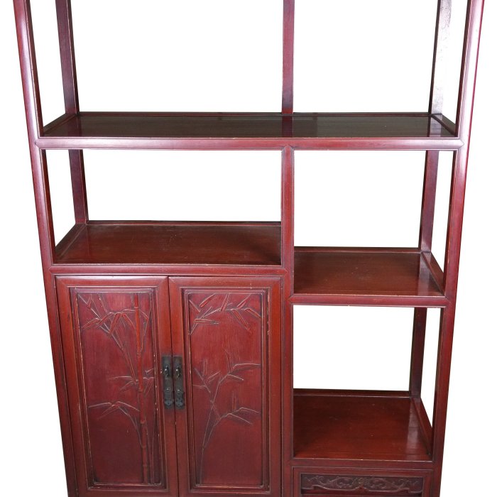 日本老家具/古董家具/茶棚/茶道櫃/展示櫃/飾棚/老櫃/多寶閣，老件完整
