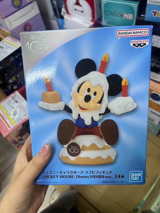 嚴選日版Bandai Namco BANPRESTO迪士尼100周年米奇蛋糕景品手辦，全新未拆封 米奇 100 周年 手辦