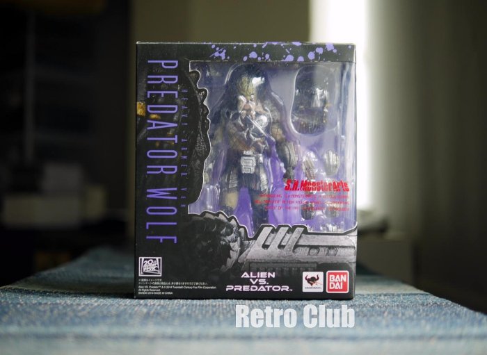 Retro CLUB【一元起標】【二手】萬代 S.H.MonsterArts 終極戰士：孤狼 重裝版 C260727