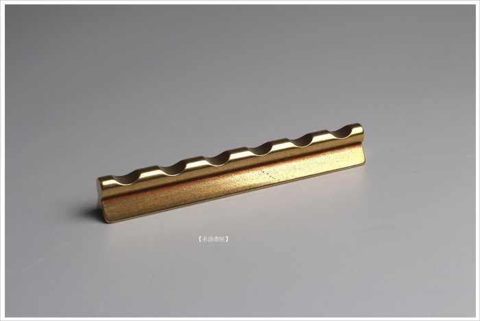 禾洛書屋】6孔銅文鎮/紙鎮/小筆山/筆擱/銅筆架(12cm/支)〈全黃銅製