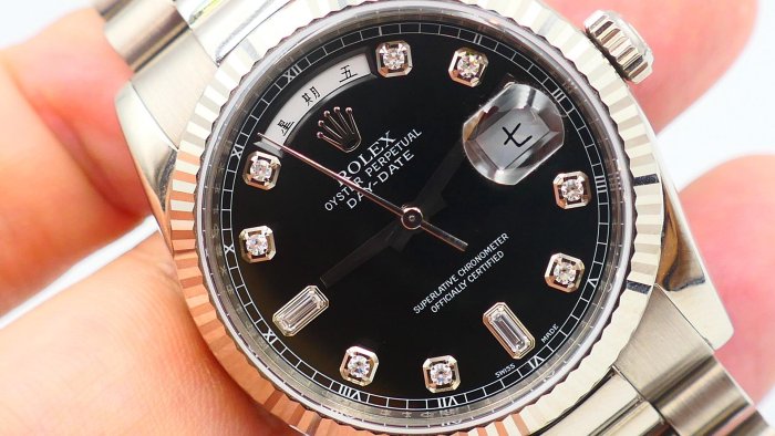【美好時光】ROLEX勞力士 118239原裝黑面十鑽(大顆鑽石)釋出!單錶一只RSC驗證完成( 18239 128239參考)
