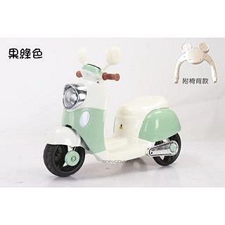 ［淘氣寶貝］1670-兒童電動摩托車 三輪車 摩托車 充電式電動童車 可外接MP3 車子可調音量 附椅背 特價~