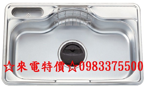 0983375500☆來電特價☆ENZIK sink韓國不鏽鋼水槽 DJIS-850P 吸音處理不鏽鋼水槽 附贈配件