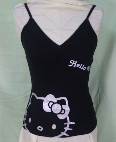 【震撼精品百貨】Hello Kitty 凱蒂貓~背心 銀臉
