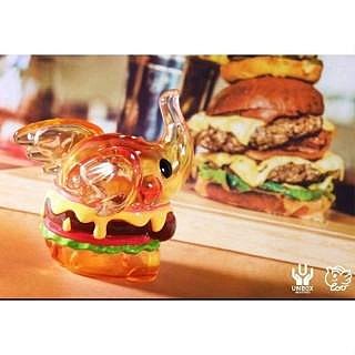 100% Greenie & Elfie Mini Burger Elephant 漢堡 小象 半透