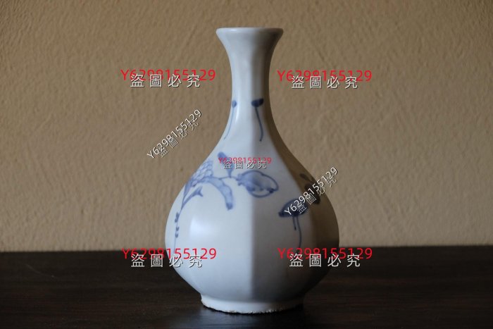 李朝 青白瓷 19世紀李朝白瓷染付青花面取瓶德利染付高麗青瓷李朝青瓷分院窯提