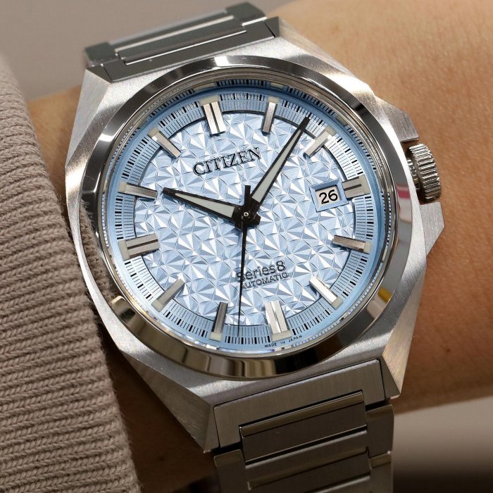 CITIZEN Series8 星辰錶 NB6051-59L 全球限量1800支 40mm 藍寶石鏡面 不鏽鋼錶帶 機械錶 男錶女錶