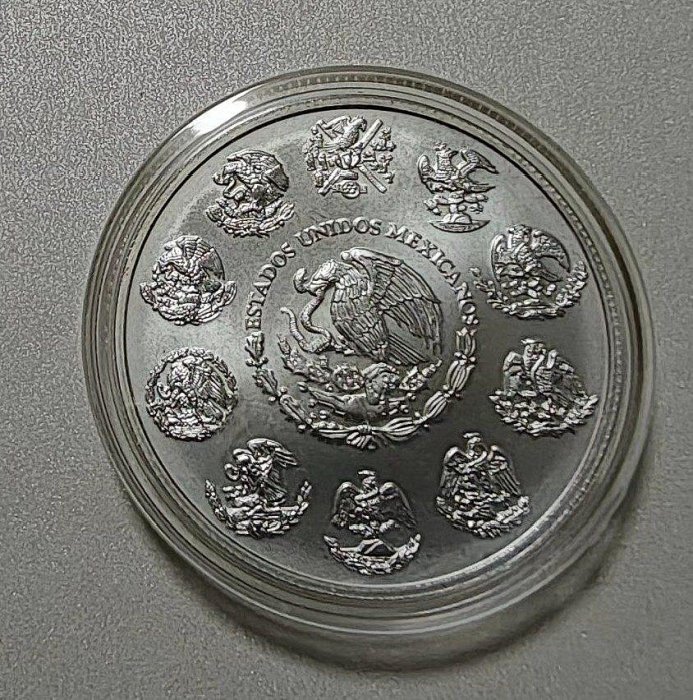 墨西哥2000年飛翼勝利女神1盎司投資銀幣世界硬幣大獎賽獲獎佳作全新未
