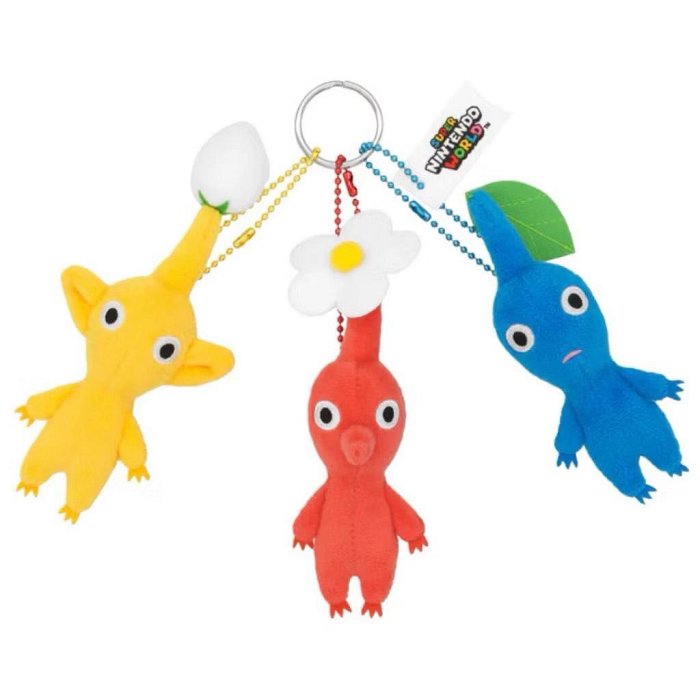 🎌日本環球影城 USJ 任天堂 PIKMIN 皮克敏 3入組玩偶吊飾 鑰匙圈 背包 車鑰匙 COCOS JP000