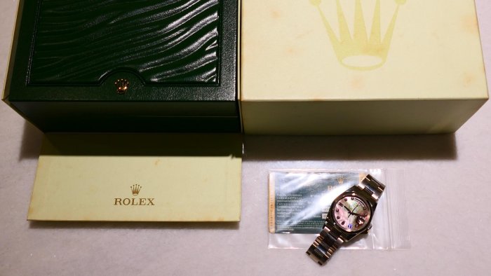 【美好時光】ROLEX勞力士白金Daydate 118209原裝黑貝母十鑽(大顆鑽石)釋出!盒單全美品( 18239 118239參考)