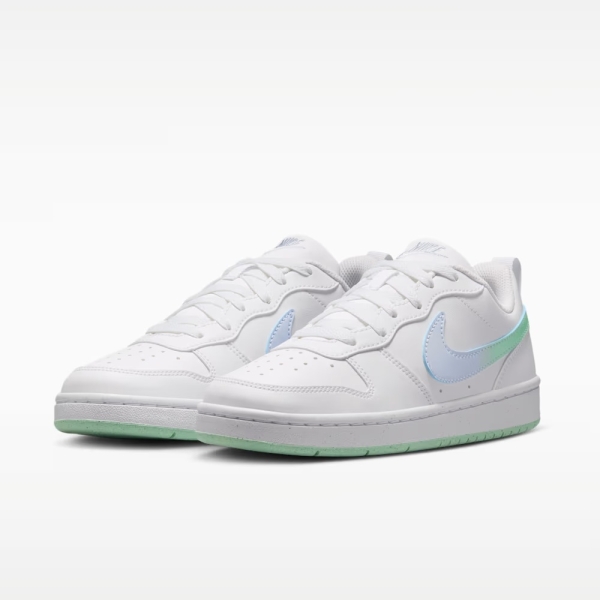 NIKE COURT BOROUGH LOW FADE GS 白色 休閒鞋 穿搭 女款 大童鞋 IQ6529-100