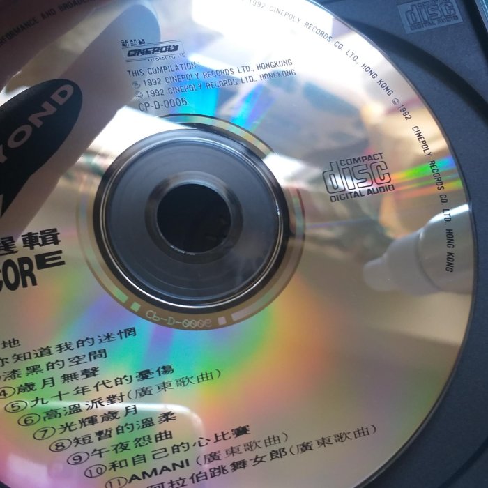 BEYOND／ENCORE／無IFPI精選輯／寶麗金唱片／1992年發行／香港天團／售