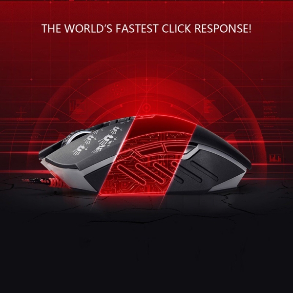 【A4 Bloody】Drag Click光微動光學遊戲鼠 A60 (未激活)-神疊/當個創世神/贈啟用