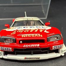 LOCTITE ZEXEL EBBRO Nissan GTR R34 JGTC 2000 賽車模型紅白配色合金