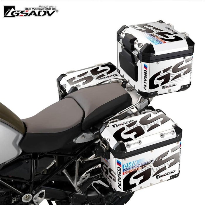 下殺-艾萌的百寶箱^寶馬BMW R1A.200GS ADV F800GS原廠款冒險三箱貼紙邊箱貼畫膜F750GSAM15