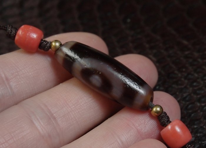 藏珠物流＊硃砂天珠**天地星辰天珠**漂亮風化**W240 | Yahoo拍賣