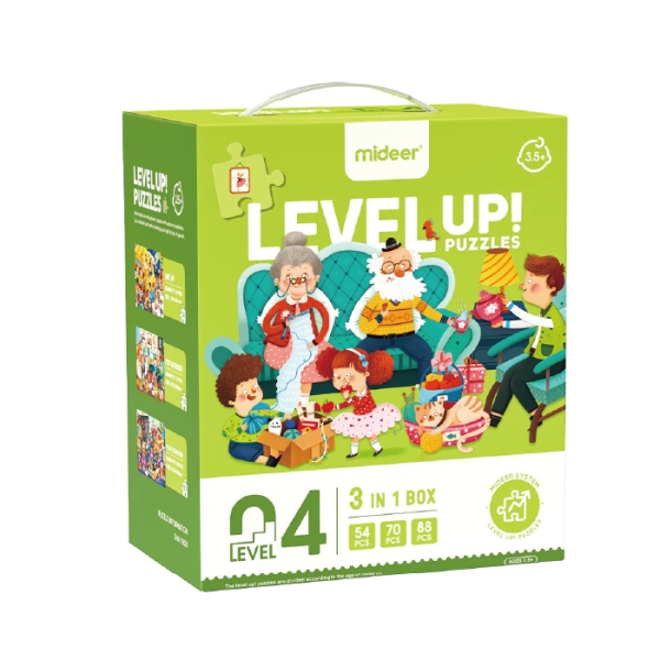 MIDEER 進階式拼圖 LEVEL4-寶貝的一天