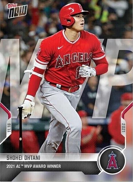 大谷翔平經典年度MVP卡2021 Topps Now MVP Award Winner | Yahoo拍賣