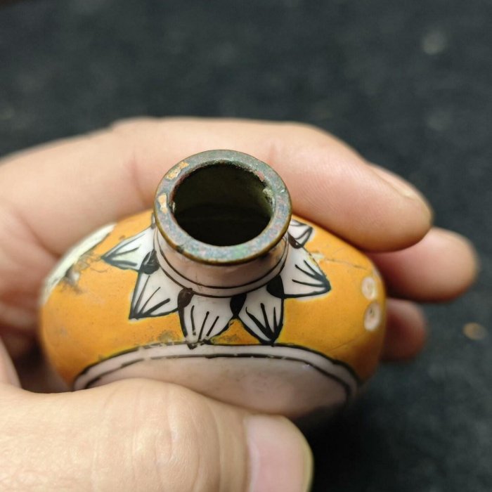 嚴選清代乾隆銅胎畫琺瑯鼻煙壺，品相完美好珍藏！ 鼻煙壺乾隆清代