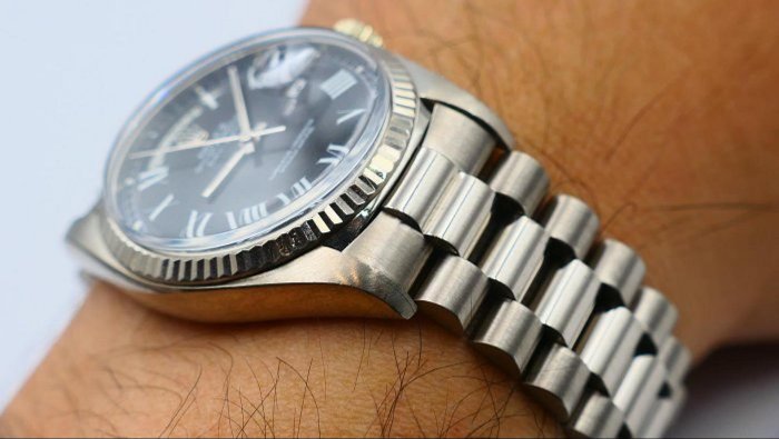 【美好時光】拍賣會等級ROLEX 1803 盒單全末代極品!黑面羅馬阿拉伯字盤18038 18238 18239參考