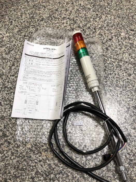 PLCMARKET_新品無包裝PATLITE 派特萊三色信號桿燈,蜂鳴器LCE-AFB LCE